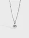 925 Sterling Silver Smooth Heart Vintage Necklace