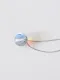 Simple Clear Crystal Ball Pendant Silver Necklace