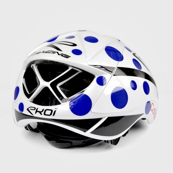Helmet  EKOI AERO15 Proteam COFIDIS White /Blue Dots