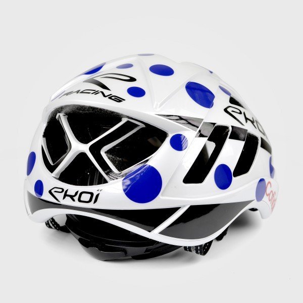Helmet  EKOI AERO15 Proteam COFIDIS White /Blue Dots