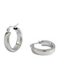 925 Sterling Silver Round Minimalist Hoop Earring