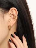 925 Sterling Silver Irregular Vintage Stud Earring