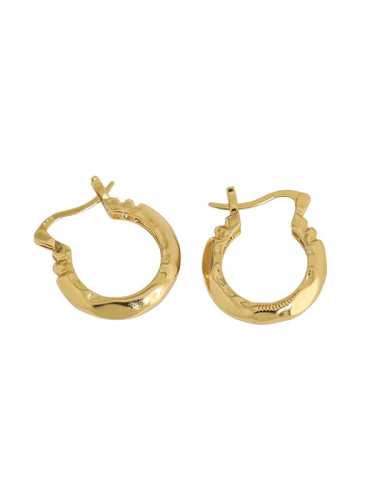 925 Sterling Silver Hollow Geometric Vintage Huggie Earring