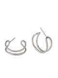 925 Sterling Silver Geometric Minimalist Stud Earring