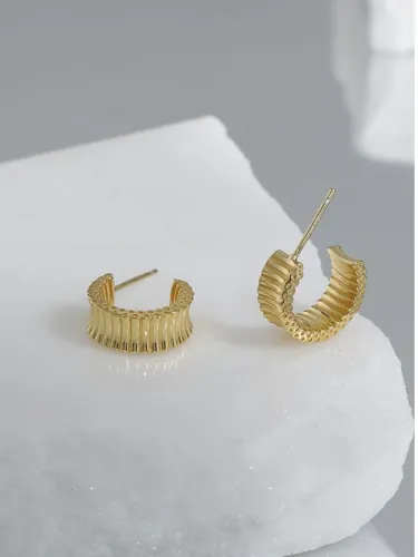 925 Sterling Silver Geometric Vintage Stud Earring