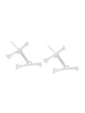 925 Sterling Silver Irregular Minimalist Stud Earring