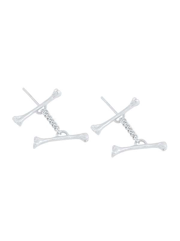925 Sterling Silver Irregular Minimalist Stud Earring
