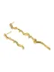925 Sterling Silver Irregular Vintage  Asymmetric S-shaped texture Stud Earring