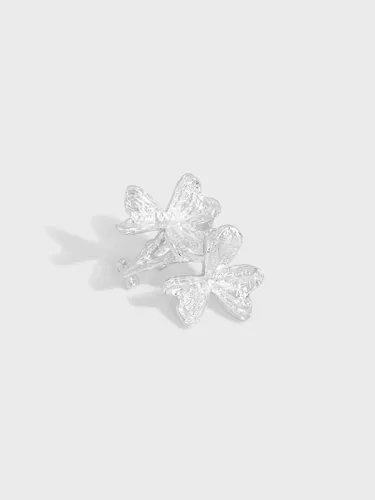 925 Sterling Silver Flower Vintage Single Earring[Single]