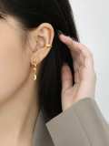 925 Sterling Silver Geometric Vintage Earring  [Single]
