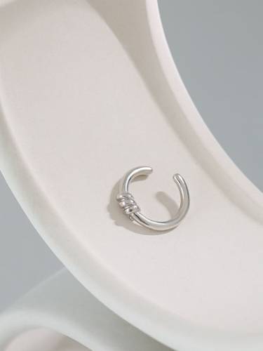 925 Sterling Silver Irregular Vintage Single Earring  [Single]