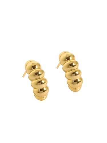 925 Sterling Silver Irregular Vintage Stud Earring