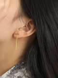 925 Sterling Silver Geometric Minimalist Stud Earring