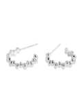 925 Sterling Silver Smooth Round Vintage Stud Earring