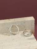 925 Sterling Silver Round Minimalist Hoop Earring