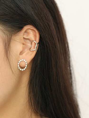 925 Sterling Silver Geometric Minimalist Stud Earring