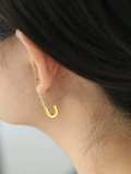 925 Sterling Silver  Cubic Zirconia simple pin earring