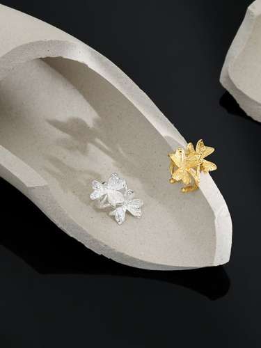 925 Sterling Silver Flower Vintage Single Earring[Single]
