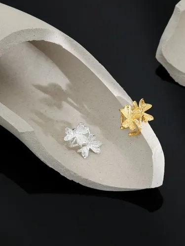 925 Sterling Silver Flower Vintage Single Earring[Single]