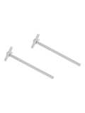 925 Sterling Silver Geometric Minimalist Stud Earring