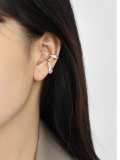 925 Sterling Silver Geometric Vintage Earring  [Single]