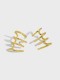 925 Sterling Silver Geometric Vintage Clip Earring