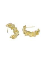 925 Sterling Silver Geometric Vintage Stud Earring