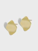 925 Sterling Silver Geometric Vintage Stud Earring