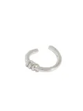 925 Sterling Silver Irregular Vintage Single Earring  [Single]
