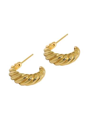 925 Sterling Silver Irregular Vintage Stud Earring
