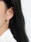 925 Sterling Silver Tassel Vintage Threader Earring