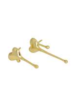925 Sterling Silver Heart Minimalist Stud Earring