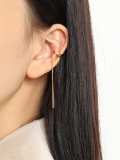 925 Sterling Silver Tassel Minimalist Threader Earring [Single]