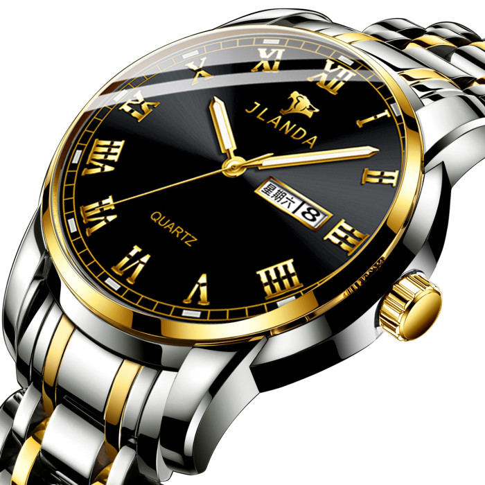 stainless steel luxury waterproof quartz oem brand hands wristwatches custom logo wrist watch men
