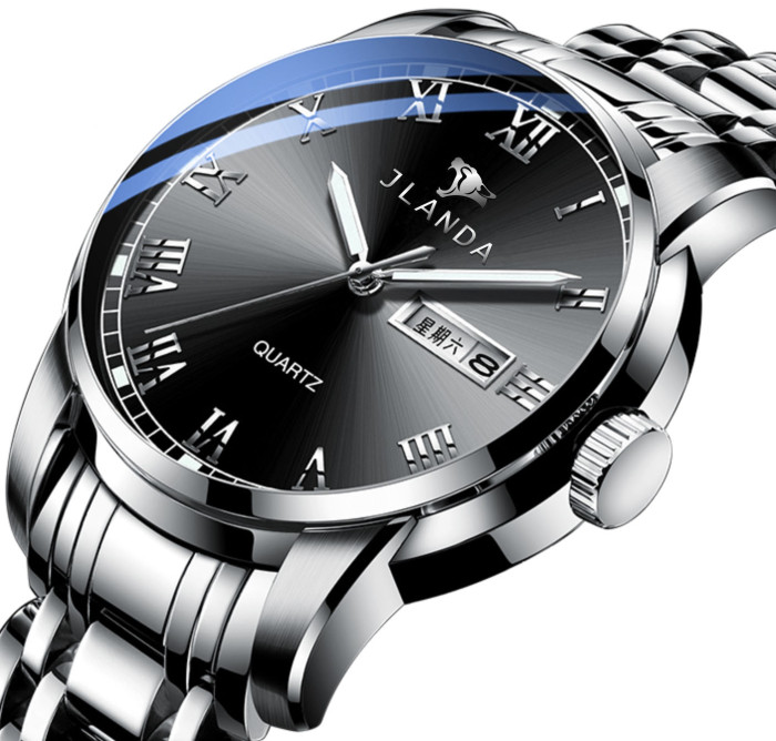 stainless steel luxury waterproof quartz oem brand hands wristwatches custom logo wrist watch men