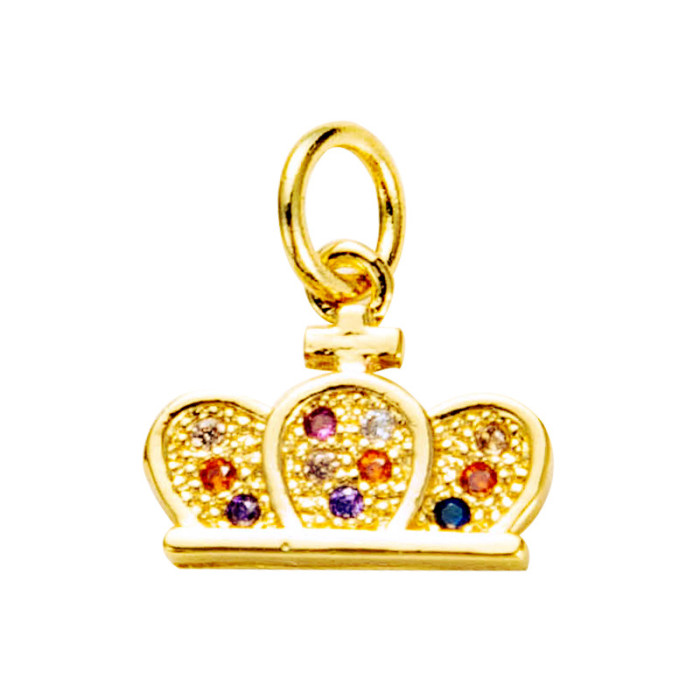 accesorios al por mayor creativo clave corona estrella de mar arco iris collar colgante