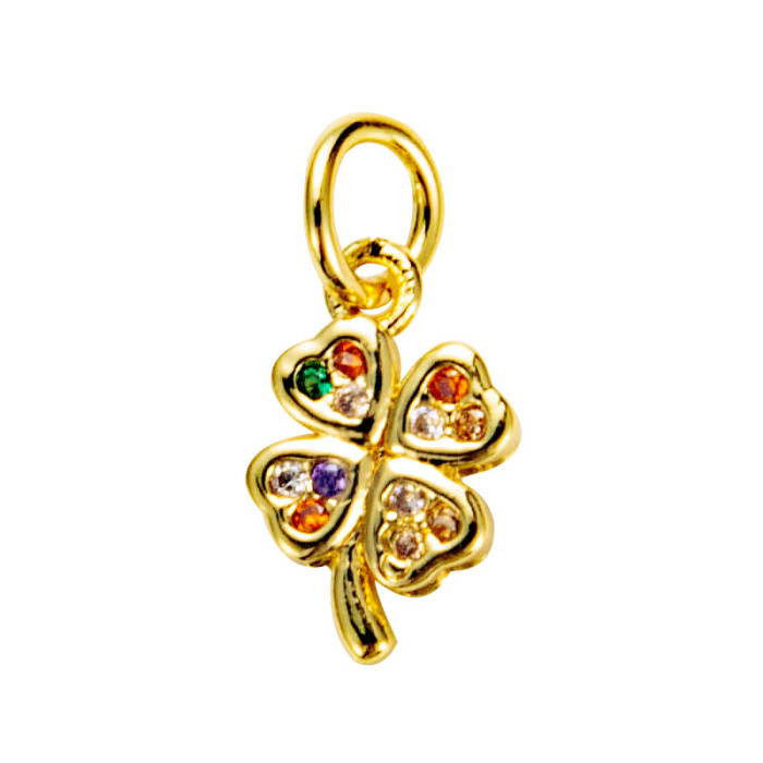 accesorios al por mayor creativo clave corona estrella de mar arco iris collar colgante