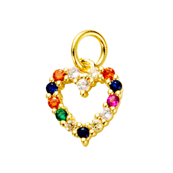 accesorios al por mayor creativo clave corona estrella de mar arco iris collar colgante