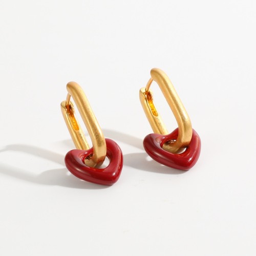 cabeza roja de oro real de 14 k chapada en latón nueva