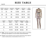 Autumn Party Sexy Leopard Crop Top and Pants Set