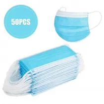 50PCS 3-Layer Face Mask Professional Dust Proof Anti Flu Masks
