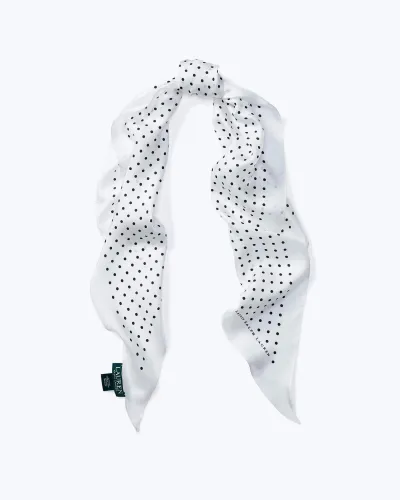 Silk Polka-Dot Scarf