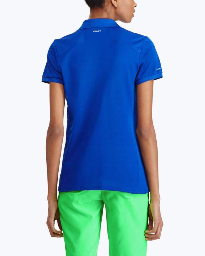 Tailored Fit Mesh-Panel Polo