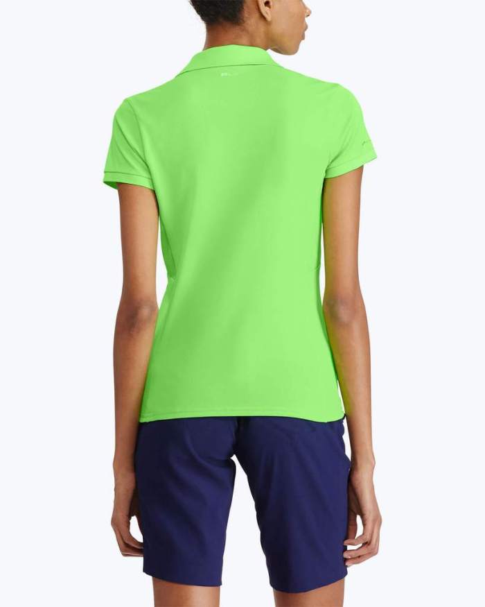 Tailored Fit Mesh-Panel Polo