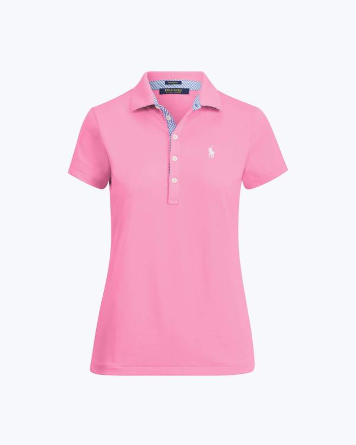 Tailored Fit Mesh-Panel Polo1