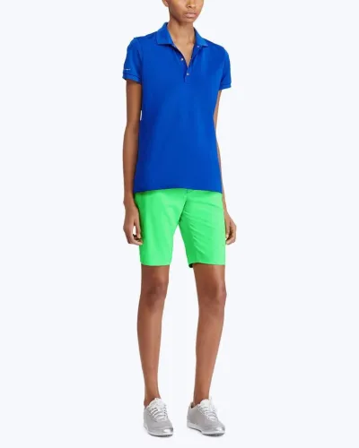 Tailored Fit Mesh-Panel Polo
