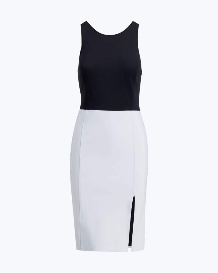 Two-Tone Sleeveless Dress