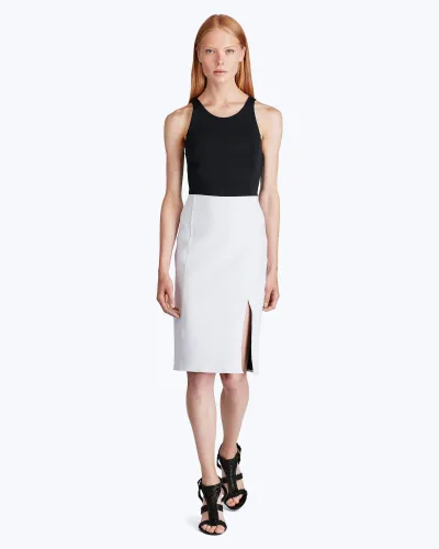 Two-Tone Sleeveless Dress