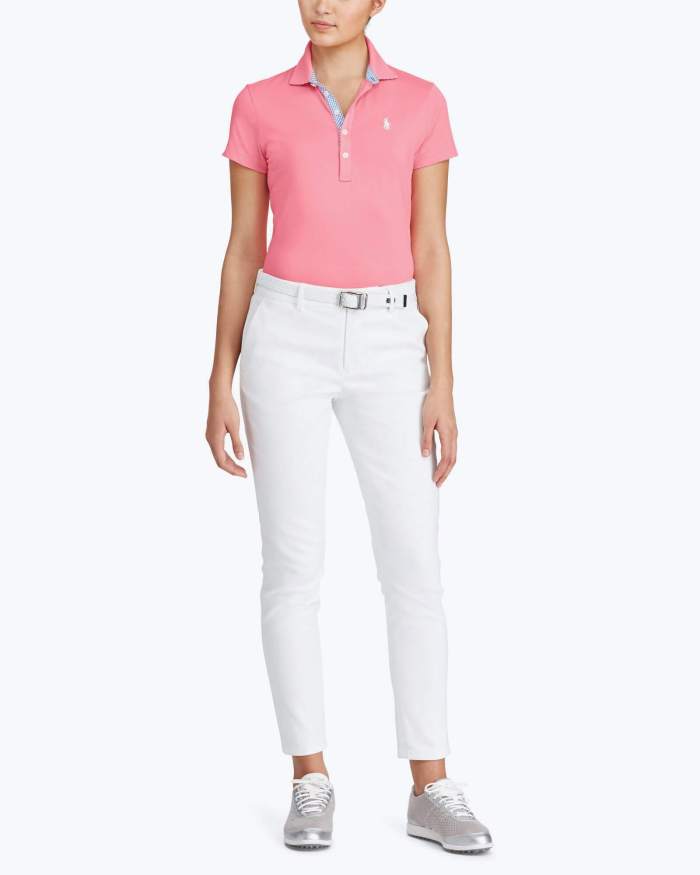 Tailored Fit Mesh-Panel Polo1