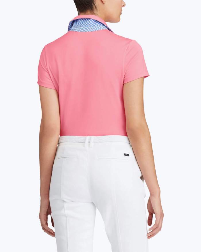 Tailored Fit Mesh-Panel Polo1